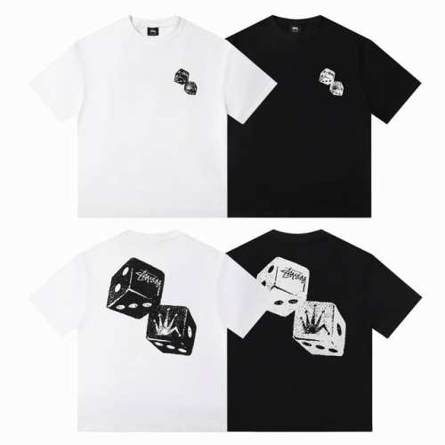 顶级版本 Stussy斯图西 Ss25新品Shakers Tee pigment Dyed背后色子皇冠骰子图案Logo印花美式文化涂鸦街头Cleanfit高街西