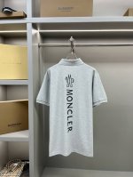 Moncler 蒙口 后背印花新款polo衫 原版面料 官方同款 采用210克纯棉珠地面料，定制 同缸染面料 手感非常舒服爽滑 版型挺阔有型 一线品牌代工厂p出