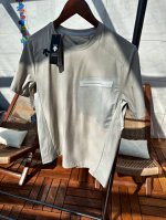 100【盒装】迪桑特-Descente男士夏季运动健身速干冰丝透气孔短袖T恤 科技高品面料 上身触凉 告别闷热体感 舒适面料带来良好的穿着体验 组织结构与皮肤形