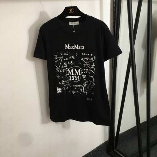 款号20252482 Maxmar*新款 数学公式时尚印花贴布短袖T恤，白色，黑色，Sml， M码；肩宽40，胸围100，袖长18，长71