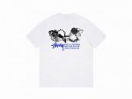款号Hn776 高品质版本，区别通货 斯图西Stussy Ss24 贝壳印花宽松圆领短袖T恤 男女同款 -面料精选32支230克双纱面料 手感柔软舒适 吸汗透气