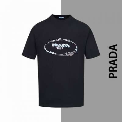 款号#Z41 普拉达圆圈彩色字母刺绣圆领短袖 prada 官网一致款式 面料：32支双纱280克纯棉面料 同缸同色织染螺纹 颜色一致 工艺：进口机器饱满万针字母
