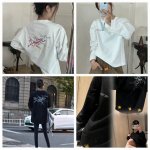 Arcteryx始祖鸟高定发泡三色彩标浮雕印花长袖T恤男女情侣款打底衫 面料百分百全棉双面长绒棉面料 280克 有点婴儿棉的感觉，触感非常舒服软糯，自带弹力哈
