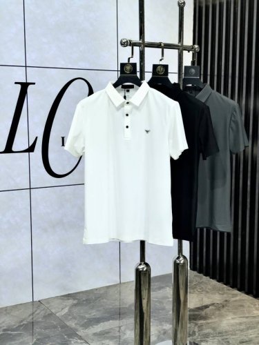 普拉达 Ss25春夏新款翻领polo衫 高品质珠地冰丝棉材质 雍容华贵的品牌风格 W客供进口面料 5做出来的衬衫也是版型垂顺挺括 并且还抗皱抗起球 贴身穿着也是