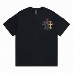 140【隔天到】 chromehearts/克罗心 十字架彩色花梵文 满印 高品质320克洗水款 大Logo标识印花 精致升级 原版面料 官方同款 短袖T恤 同