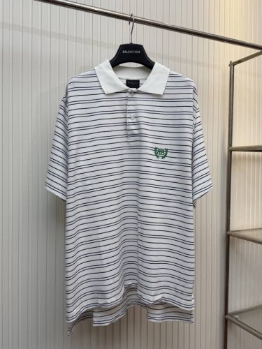 bal 巴黎 25Ss麦穗间纹Polo短袖T恤 Size：Xs S M L