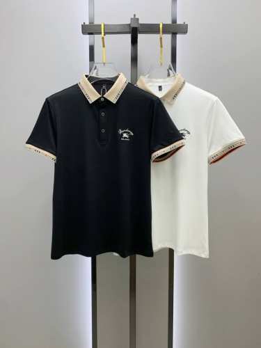 巴宝莉25Ss新款春夏短袖翻领T恤polo，最高版本客供定制高端朱地面料简单时尚款，螺纹拼色螺纹配色超级好看！经典Logo简单大方的款式！满满的高级感，四季可穿