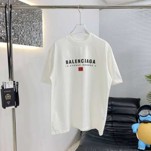 p80 高品质 Balenciaga巴黎25Ss新款短袖T恤 面料采用高克重布料 洗完水260克重 不缩水 不变形手感柔软 上身阔挺效果极佳 且舒适柔软质感十足