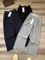 alo Yoga Suit Trouser 字母Logo胶印 女款休闲宽松封腰阔腿裤长裤神裤. 颜色 灰色 藏青 黑色. 面料 定织定染透气科技面料. 工艺 印