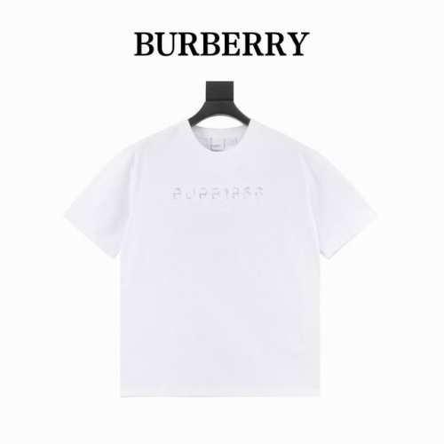 burberry 巴宝莉 Bbr 25Ss 后背镂空贴布绣大战马短袖T恤 轻奢主义 男女日常通勤穿搭必备单品 正确版本 随意对比 详细特征 260克 % 纯棉双
