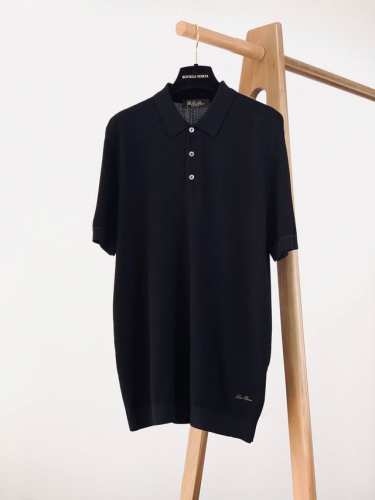 loropiana L. P2610Ss春夏新品 云棉通勤翻领，把米兰工坊穿成第二层肌肤 19姆米裸感棉暴击 220支双股海岛棉×冰川水洗工艺， 0.2Mm透气