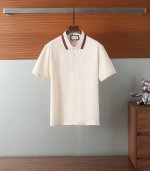 2025Ss Gucci 定制280G纯棉珠地 经典爆款 颜色：黑色 米白 尺码：Xs-L G8202