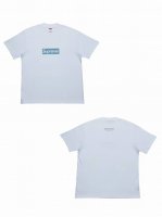 Su103# P60 白底图 Supreme 蒂芙尼联名款 Box Logotee T恤短袖 男女同款 采用圆筒无缝工艺 原版工艺 衣服侧面没有缝合骨位 鉴定重