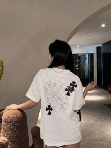 款号 02-高端品质 Choice Herats贴皮马蹄十字架短袖 颜色 白 黑 尺码 S-Xl