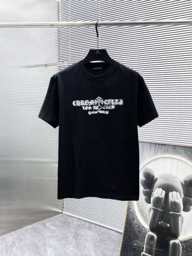 克罗心 Ch 2025新款 圆领 短袖 T恤 ，高端版本！专柜定制面料 透气舒适度高，细节无可挑剔，品牌元素设计理念，体现高品质。手感细腻柔软！呈现休闲裁剪，上