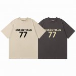 f055# Ss Essentials Fear Of God Fog 原版定制高质量植绒短袖T恤 高品质 原版定制面料 原厂品质 做工细节做到极致 区别市场普