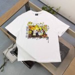 款号 Bm198 2025新款Stussy斯图西聚会扑克牌图案字母Logo印花休闲情侣宽松短袖T恤 经典永远不会过时 人手必备款 250G纯棉精梳棉不起球不起毛