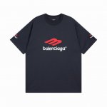 刺绣精密 顶级版本 Balenciaga 官网品质 巴黎新款经典3M字母大Logo图标刺绣短袖T恤 Os版型 宽松落肩 男女同款 面料：2 克100%纯棉双纱