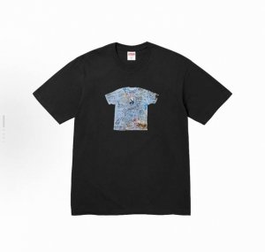 8003款Supreme Ss24 30周年纪念系列 Week11 30Th Anniversary First Tee 图案印花短袖T恤 男女同款 码数Sml
