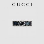 Gucci G家互扣式双G闪金黑色珐琅戒指 千呼万唤使出来，全新互扣式双G黑色珐琅手镯，闪耀暖暖光芒，复古做旧，珐琅烤漆，精工细作，品牌经典互扣式双G标志，搭配