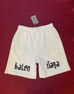 balenciaba 巴黎世家 2025新品 休闲短裤 独家定制面料 、特别手感、超级质感 舒适柔软透气 休闲宽松版型 颜色：黑色 白色 码数：Ｓ Ｍ L Xl