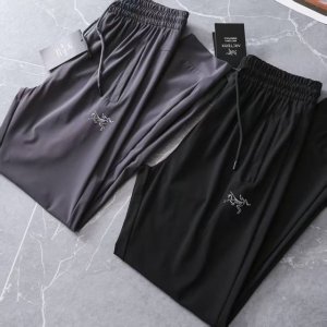 收口版 2025款Arc'teryx 始祖鸟夏季冰丝弹力速干收口长裤 颜色：黑色 灰色 尺码M-3Xl 此款裤子非常百搭，弹力腰围，加宽加厚腰头！收口设计！ 3