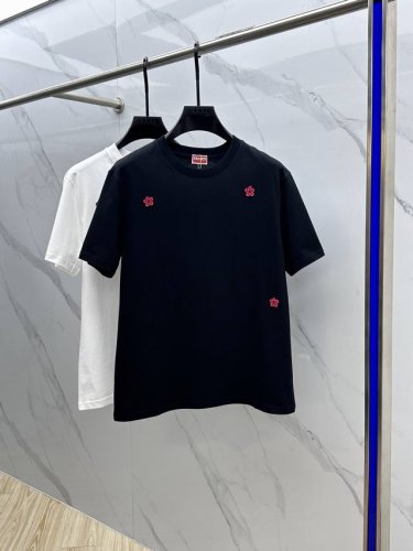 Kenzo 2025Fw春夏新品圆领打底外穿T恤，立体感Logo微廓形半袖 活性纯棉打底T恤，棉，手感面糯有骨感，柔而有韧性。工艺处理，韧性和抗皱性能得到大幅度