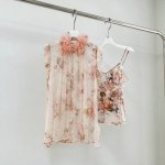 款号：#9113 面料: 100%Viscose 尺寸：0 1 2 3 胸围 长 Bust Long 0 144 68 1 148 69 2 152 70 3
