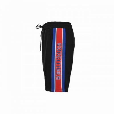 Gucci 古驰 22Ss 侧边提花字母织带短裤 夏季新款 侧边字母Logo织带红蓝条纹毛圈五分短裤 专柜定制纯棉面料 超级质感柔软透气 时尚男女同款休闲短裤
