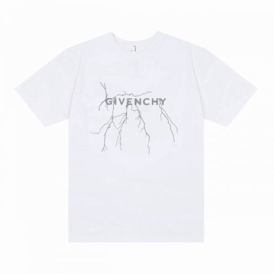 Givenchy*纪梵希 Givenchy*纪梵希反光闪电印花短袖T恤 -定制260克32支全棉双纱紧密爽滑面料 布面干净 布纹清晰 手感非常细腻扎实 更加力挺