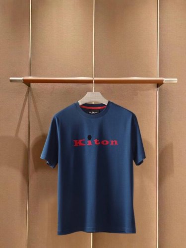 Kiton 奇顿25年度超爆推荐款式夏季新品系列短袖圆领T恤 定织定染材质100%棉质地 面料手感超柔软细腻舒适 强烈推荐入手款 超级百搭 简约时尚 颜色:黑色