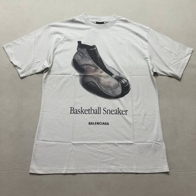 Balenciaga鞋子字母印花圆领短袖