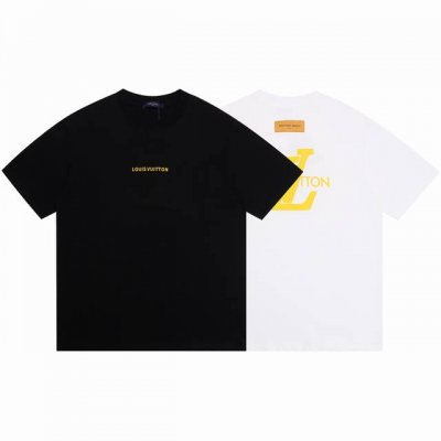 6929# lv设计师款面料270克100%双纱全棉 字母硅胶爆裂痕立体凹凸工艺设计 尺码S到X L