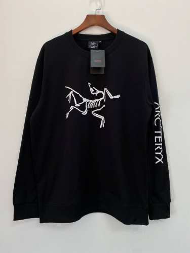 Arc'teryx始祖鸟 纯棉毛圈侧字母印花圆领卫衣情侣款 Color: 黑色 Size: M-Xl M 肩宽45 胸围112 衣长70 Cm L 肩宽46 胸