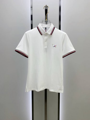 tb汤姆布朗25Ss新款春夏短袖翻领T恤Polo，最高版本客供定制高端朱地面料简单时尚款，拼色螺纹超级好看！经典Logo简单大方的款式！满满的高级感，四季可穿。
