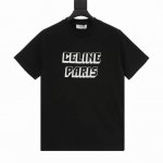 款号Y719 Celine 思琳 Ce 24Ss 立体字母印花短袖T恤 轻奢主义 男女日常通勤穿搭必备单品 正确版本 欢迎对比 详细特征 260克100% 纯棉