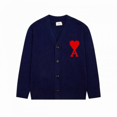 市场第一品质 款号 2107# ami 爱心经典基础款刺绣大爱心开衫毛衣 万年经典款 谁穿谁好看 百搭不挑人 直接上数据 正确定制 新款纽扣 区别市面看图说话商