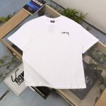 款号 Bm188 高版本 2025新款Stussy斯图西鱼鹰图案Logo字母印花休闲情侣宽松短袖T恤 经典永远不会过时 人手必备款 260G纯棉精梳棉不起球不起