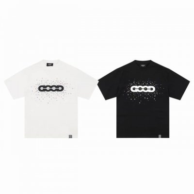 goodbrand 老白同款假日缤纷糖果宝石猫眼石情侣圆领短袖T恤-原单版本 Color：黑色 白色 Size：S M L Xl Number：25804 原版