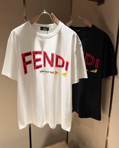 fen*I 芬*迪2025春夏新款Fd家族Ff男女同款短袖T恤，男女同款百搭极简短袖。意大利原厂订单，Fd家族人气单品，简约纯色系打造。Fd家族经久不衰的标志性