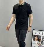 gucc*古齐25S新品翻领Polo.原单推荐！这款纯棉Polo衫采用亮眼的撞色条纹衣领，经典Gucci配色.胸口口袋刺绣设计.以此致敬Gucci悠久的设计传承