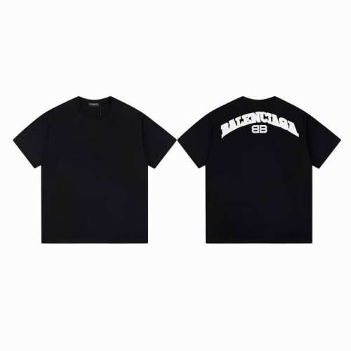款M 巴黎世家双B短袖90 balenciaga 24Fw 巴黎世家后背双B立体贴布刺绣大字母Logo短袖 精选高精度 G双纱面料 清爽丝滑透气 告别厚重感 全