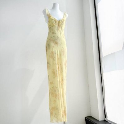 款号：9066 面料: 100%Silk 尺寸：Xs S M L 胸围 腰围 长 Bust Waist Long Xs 80 72 108 S 84 76 10