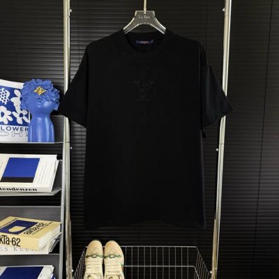 181 当天到货 现货现配 Louis Vuitton 路易威登 25Ss前后Logo刺绣短袖T恤 独家首发高定 面料采用260克重双纱精梳棉，定制32支双股螺