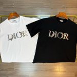 顶级版本★Dior迪奥Ss25春夏新款花卉字母刺绣短袖T恤 Hk专柜同步上新 超高品质280克双纱面料 原版定制，刺绣工艺，舒适柔软透气 休闲宽松版型 潮流男女