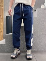 古奇 2025 春夏新款 时尚休闲裤 上身舒适透气 颜色: 蓝 黑 码数:M-3Xl