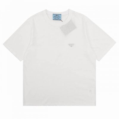 prada 普拉达 经典铁牌徽标短袖T恤 size S-L