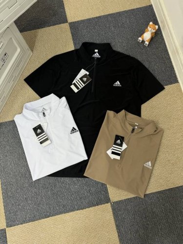 adidas 阿迪达斯 25Ss 半拉链速干刺绣小标男士运动短袖Polo衫 小红书热门爆款，明星网红同款穿搭，男女日常通勤穿搭必备单品！ 亲肤舒适，排汗吸湿！面
