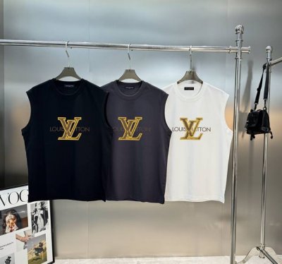 驴牌*2025S新品冰棉背心夏天色彩系-胸前品牌Logo印花图案.立体烫画设计.层叠工艺.色彩丰富多彩.时尚百搭款！采用240G冰棉面料棉 不仅挺括，保持潮流的