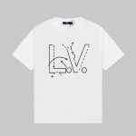 Lv Louis Vuitton 路易威登 Logo印花字母短袖T恤 定制260克同缸染面料 手感非常舒服 春夏最新砖柜同步 Os落肩版型 时尚又个性 超级百搭